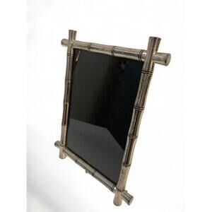 Silvertone Bamboo Tabletop Picture Frame for 6.5" x 4.5" Photo